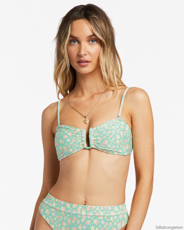 Billabong Wien 00V681199 | Billabong Bandeau-Bikinioberteil „I Sea You Tanlines“. grüne Minze Frauen