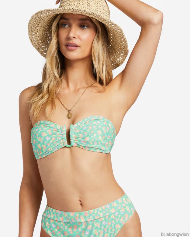 Billabong Wien 00V681199 | Billabong Bandeau-Bikinioberteil „I Sea You Tanlines“. grüne Minze Frauen