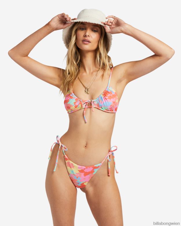 Billabong Wien 00V681202 | Billabong Coast ist ein transparentes, gerafftes Triangel-Bikinioberteil multi Frauen
