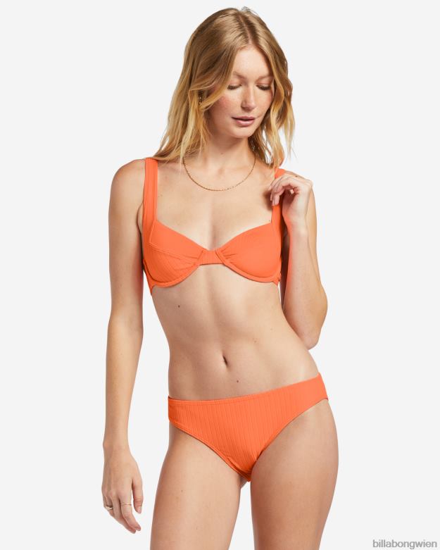 Billabong Wien 00V681235 | Billabong Lined Up Tyler Bügel-Bikinioberteil Poppin-Pfirsich Frauen