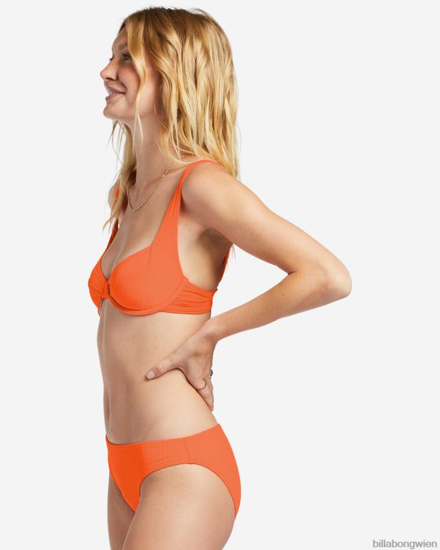 Billabong Wien 00V681235 | Billabong Lined Up Tyler Bügel-Bikinioberteil Poppin-Pfirsich Frauen