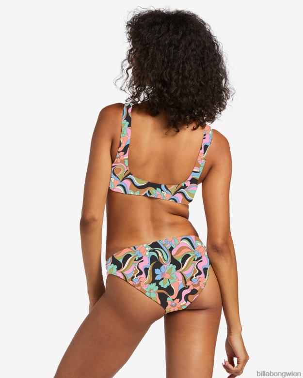 Billabong Wien 00V681236 | Billabong Dont Trip Ava Wende-Triangel-Bikinioberteil schwarzer Kieselstein Frauen