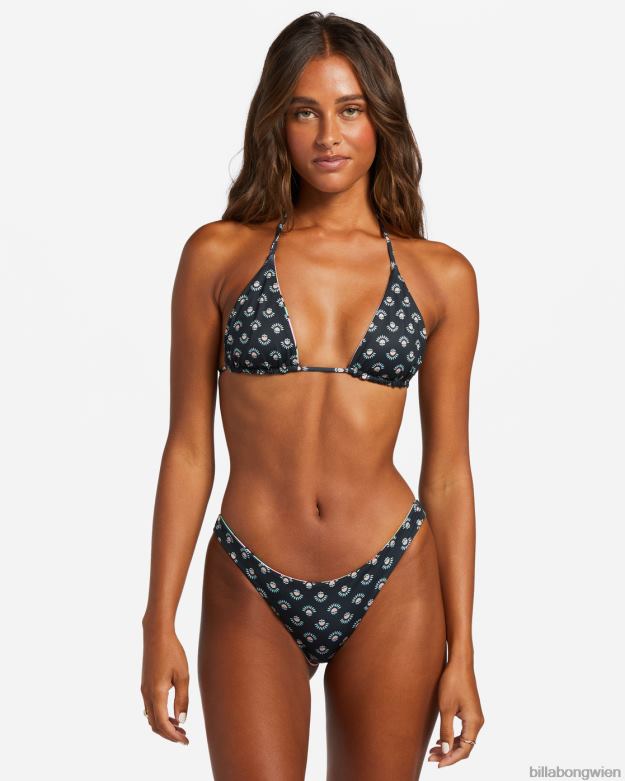 Billabong Wien 00V681238 | Billabong Wende-Triangel-Bikinioberteil „Don\'t Trip“. schwarzer Kieselstein Frauen