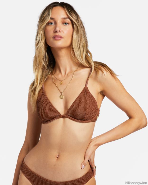 Billabong Wien 00V681246 | Billabong Sommerliches High-Reese-Bikinioberteil mit Bügel geröstete Kokosnuss Frauen