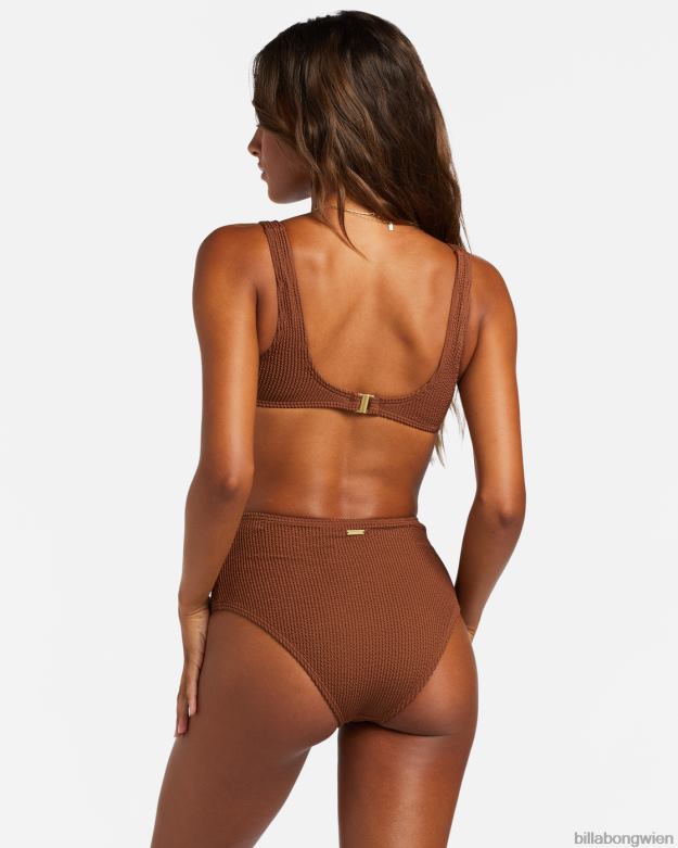 Billabong Wien 00V681248 | Billabong Sommerliches, hohes Bralette-Bikinioberteil geröstete Kokosnuss Frauen