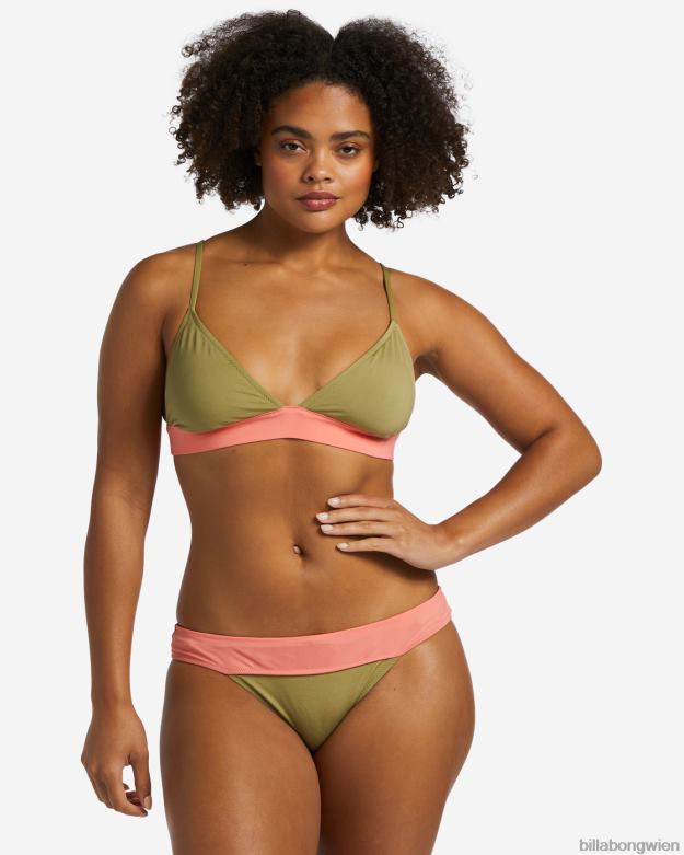 Billabong Wien 00V681275 | Billabong A/Div-Triangel-Bikinioberteil mit LSF 50 Zeder Frauen