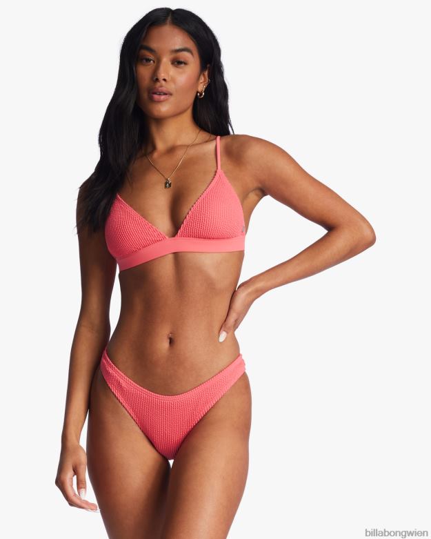 Billabong Wien 00V681293 | Billabong Sommerliches, hohes, festes Triangel-Bikinioberteil Korallenschwarm Frauen