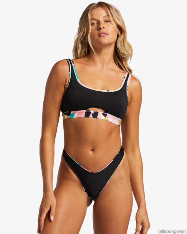 Billabong Wien 00V681335 | Billabong A/Div-Bikinioberteil mit vollem Tank und UPF 50 Schwarz Frauen