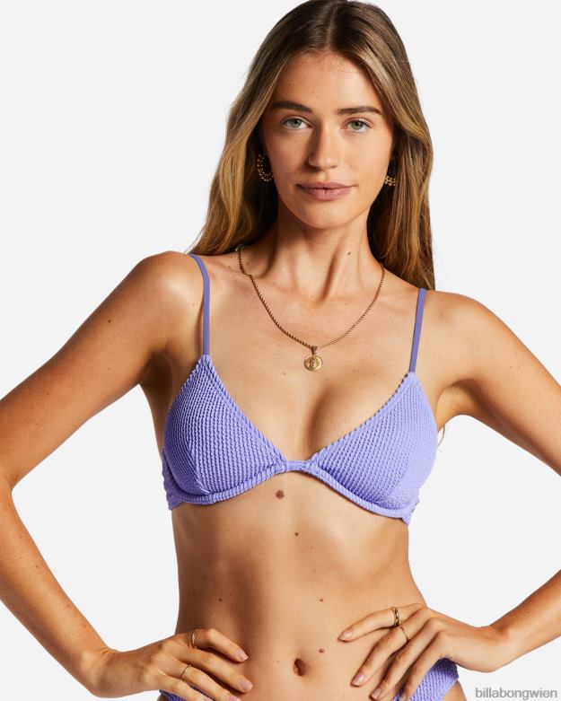 Billabong Wien 00V681363 | Billabong Sommerliches High-Reese-Bikinioberteil mit Bügel violette Bucht Frauen
