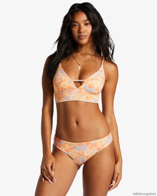 Billabong Wien 00V681381 | Billabong Fine by Me Wende-Bikinioberteil mit V-Ausschnitt helle Melone Frauen