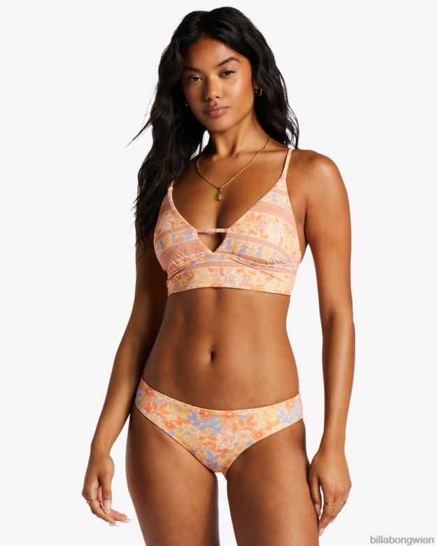 Billabong Wien 00V681381 | Billabong Fine by Me Wende-Bikinioberteil mit V-Ausschnitt helle Melone Frauen