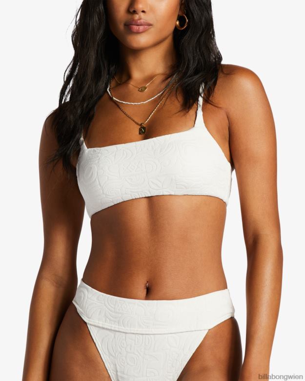 Billabong Wien 00V681391 | Billabong Sun Trip Tiki Zoe Crop-Bikinioberteil Salzkristall Frauen