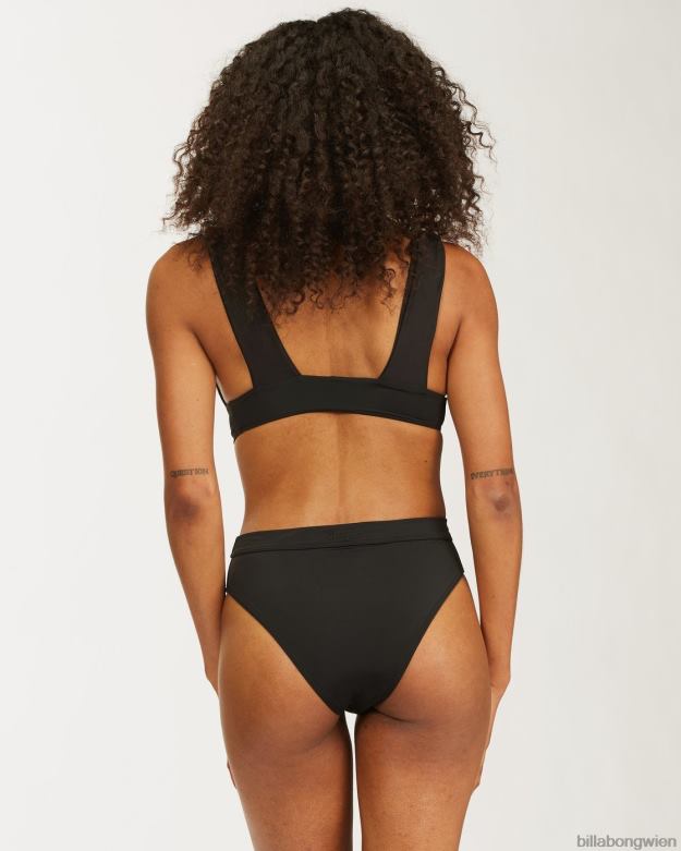 Billabong Wien 00V681404 | Billabong Sol Searcher-Bikinioberteil mit tiefem Ausschnitt schwarzer Kieselstein Frauen