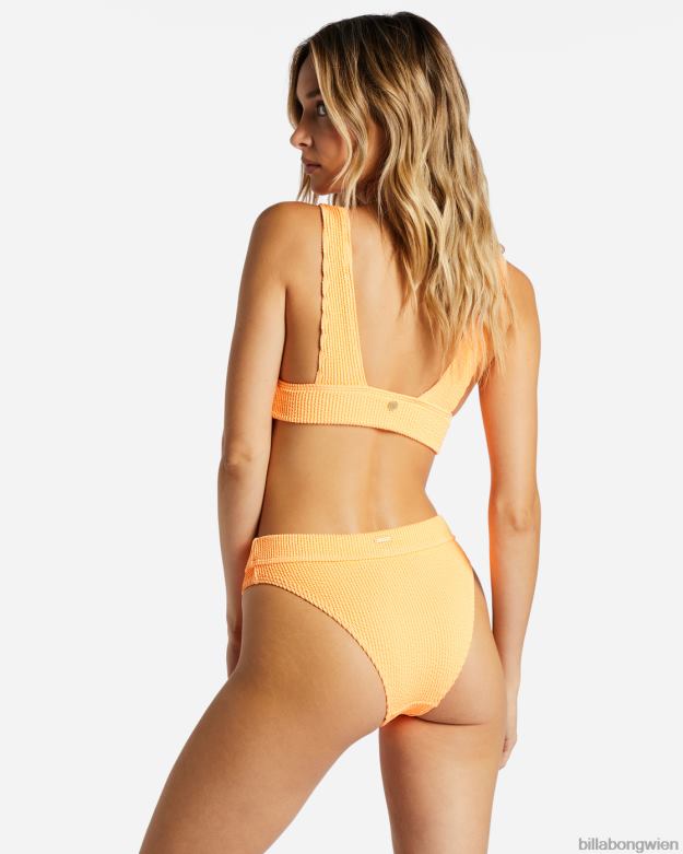 Billabong Wien 00V681405 | Billabong Sommerliches, hoch ausgeschnittenes Remi-Bikinioberteil würzige Mandarine Frauen