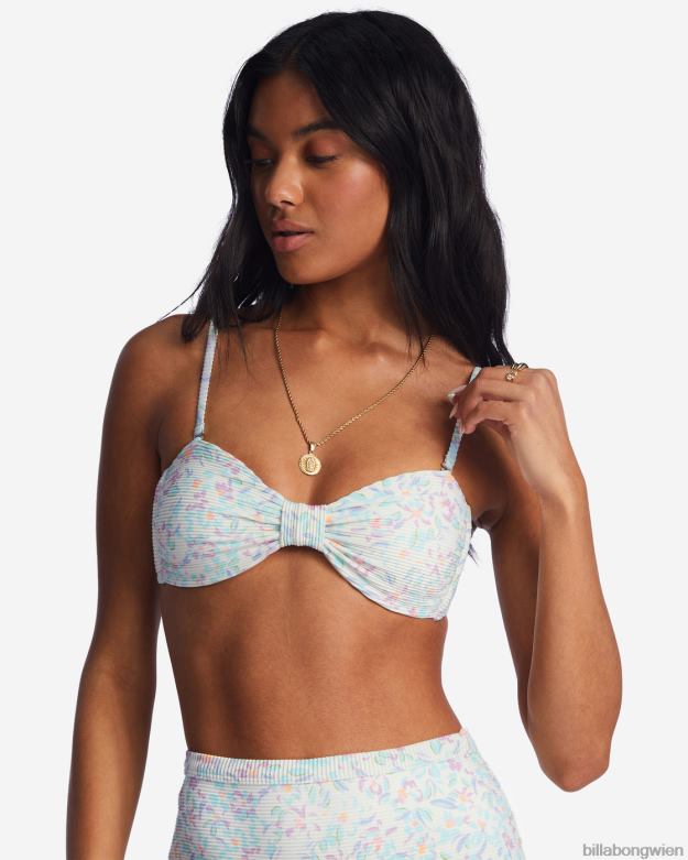 Billabong Wien 00V681411 | Billabong Sweet Oasis Tanlines Bandeau-Bikinioberteil Salzkristall Frauen