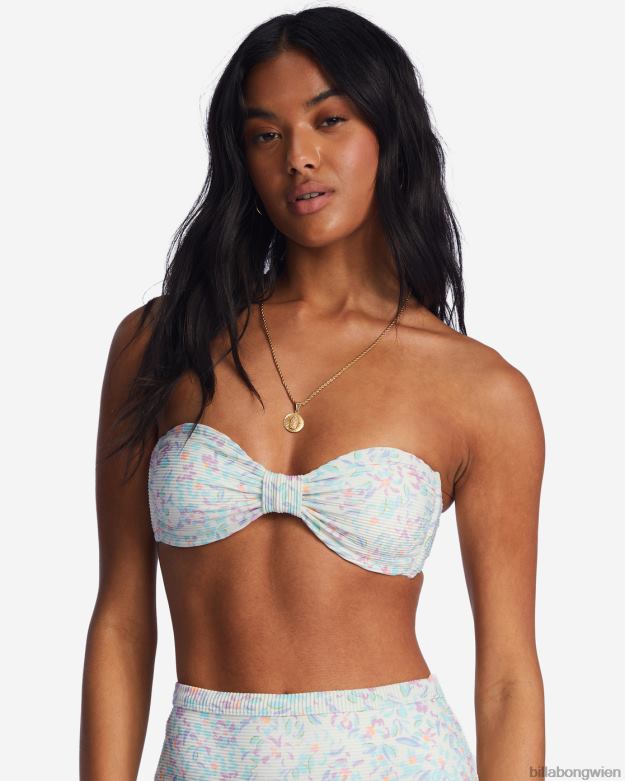 Billabong Wien 00V681411 | Billabong Sweet Oasis Tanlines Bandeau-Bikinioberteil Salzkristall Frauen