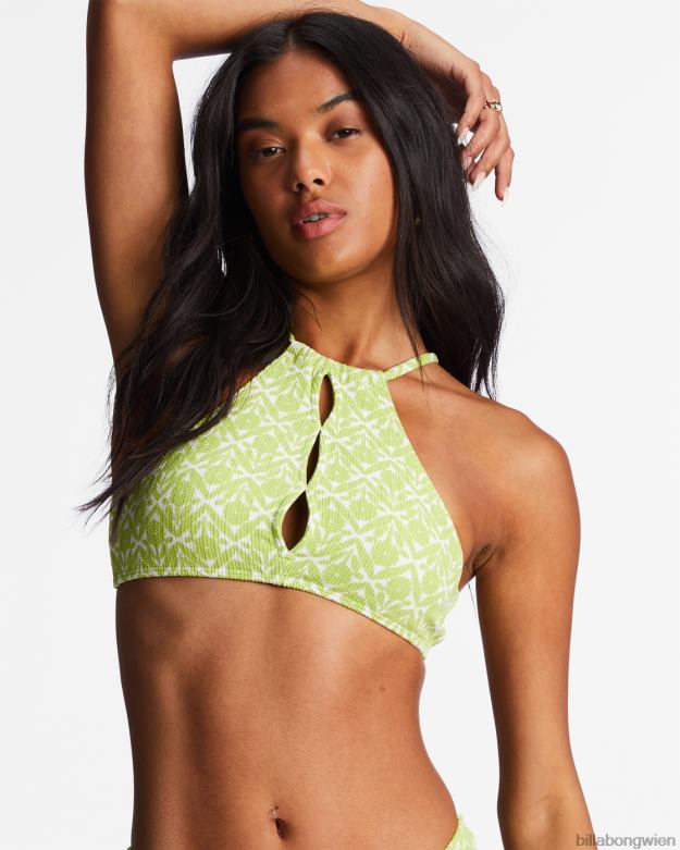 Billabong Wien 00V681429 | Billabong Das ist ein süßes Bikinioberteil mit hohem Ausschnitt süße Limette Frauen