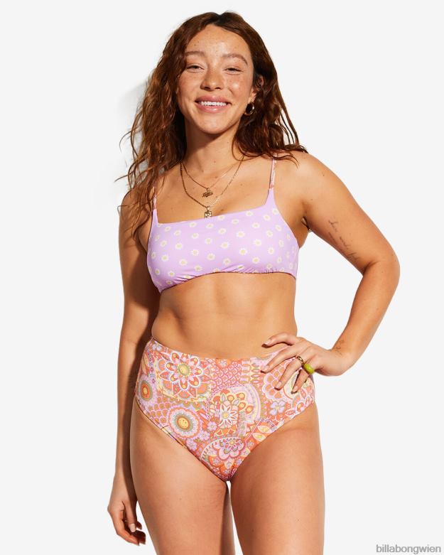 Billabong Wien 00V681472 | Billabong Billabong x Smiley Good Times Zoe wendbares Crop-Bikinioberteil multi Frauen