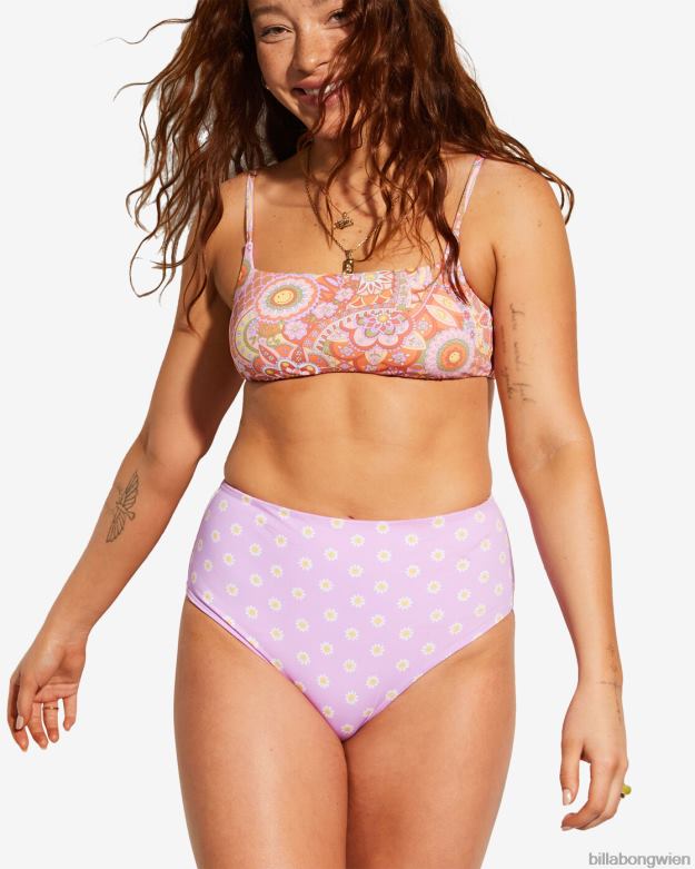 Billabong Wien 00V681472 | Billabong Billabong x Smiley Good Times Zoe wendbares Crop-Bikinioberteil multi Frauen