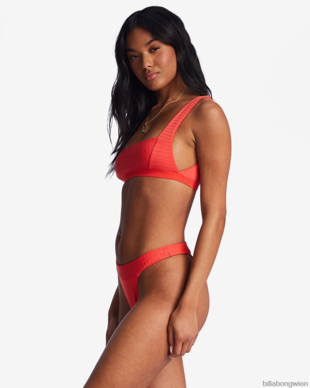 Billabong Wien 00V681480 | Billabong aufgereihtes Tank-Bikinioberteil heller Mohn Frauen
