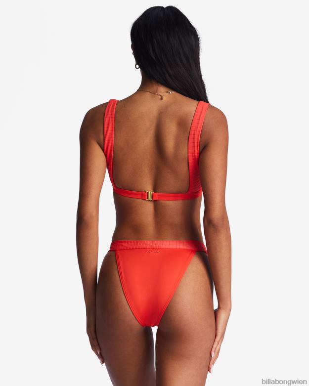 Billabong Wien 00V681480 | Billabong aufgereihtes Tank-Bikinioberteil heller Mohn Frauen