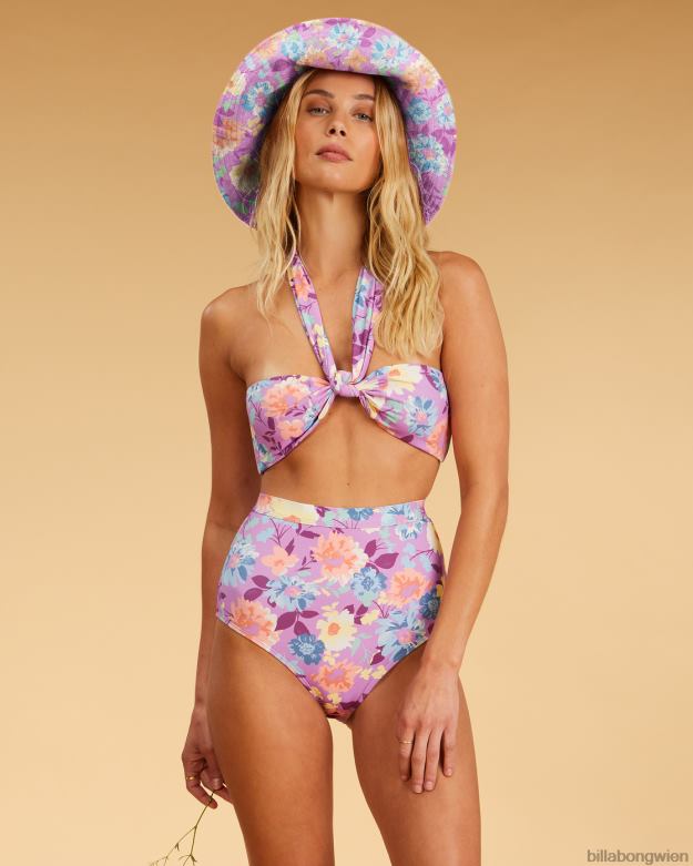 Billabong Wien 00V681539 | Billabong Salziges, blondes Halleys Garden Neckholder-Bikinioberteil in Wickeloptik multi Frauen
