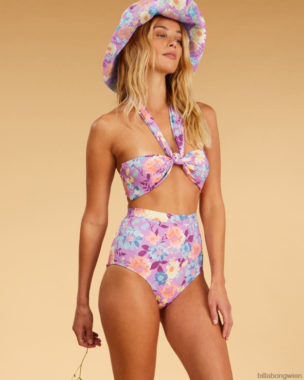 Billabong Wien 00V681539 | Billabong Salziges, blondes Halleys Garden Neckholder-Bikinioberteil in Wickeloptik multi Frauen