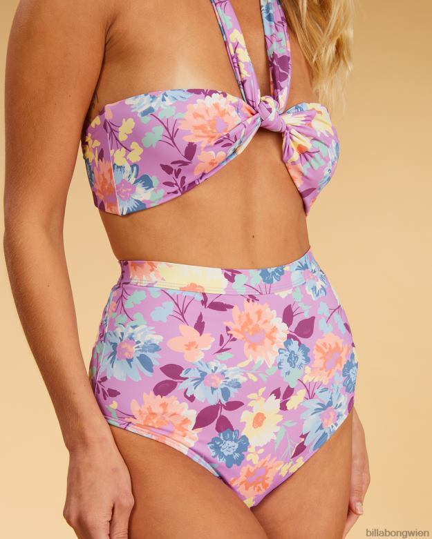 Billabong Wien 00V681539 | Billabong Salziges, blondes Halleys Garden Neckholder-Bikinioberteil in Wickeloptik multi Frauen