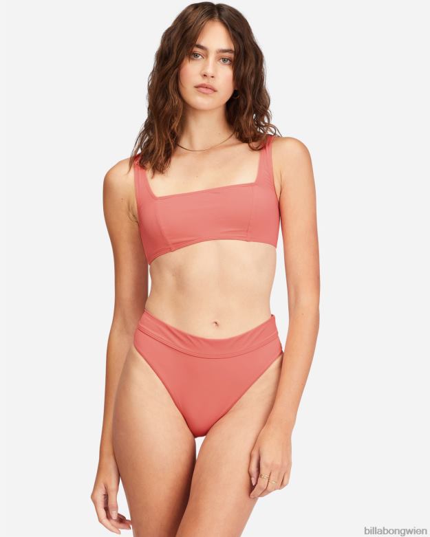 Billabong Wien 00V681550 | Billabong Sol Searcher Tank-Bralette-Bikinioberteil mit Nähten Das Leben ist ein Pfirsich Frauen