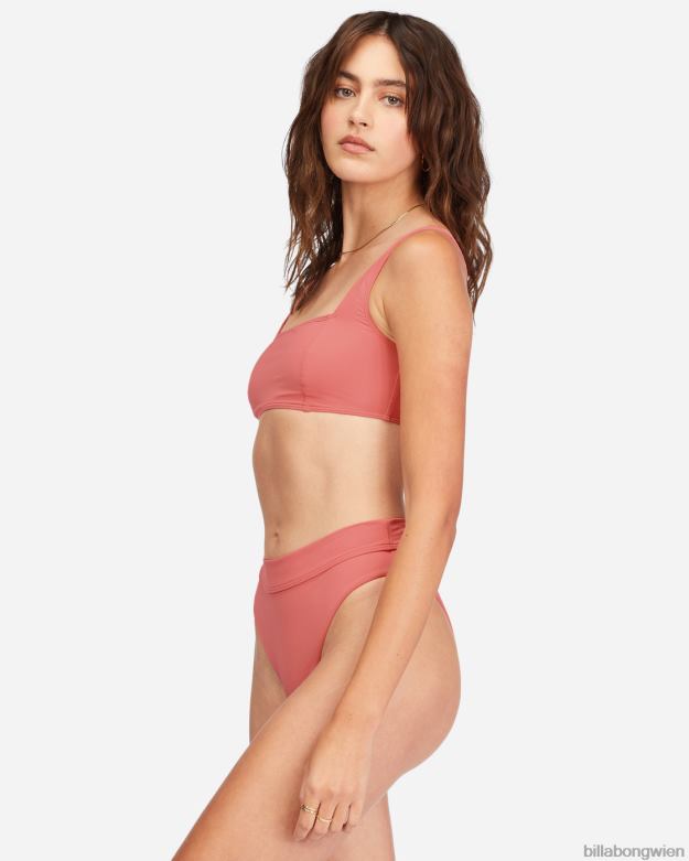 Billabong Wien 00V681550 | Billabong Sol Searcher Tank-Bralette-Bikinioberteil mit Nähten Das Leben ist ein Pfirsich Frauen