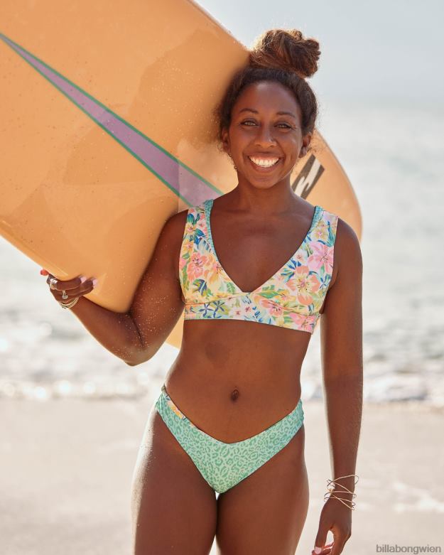 Billabong Wien 00V681592 | Billabong Sweet Tropics Wende-Bikinioberteil mit tiefem Ausschnitt multi Frauen
