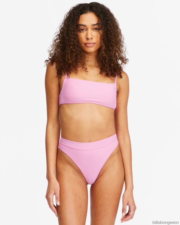 Billabong Wien 00V681618 | Billabong Sol Searcher quadratisches Bralette-Bikinioberteil Paradiesrosa Frauen