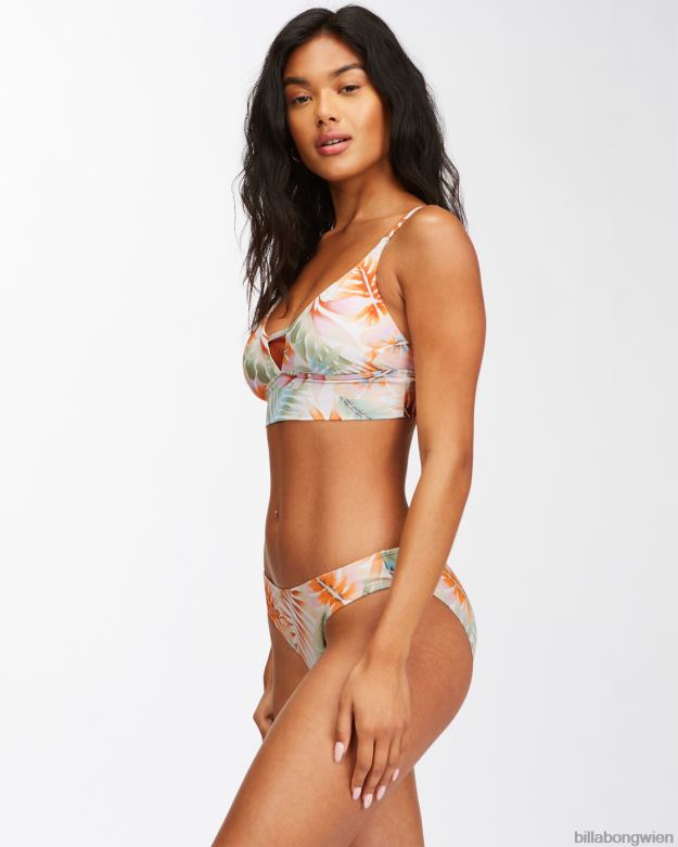 Billabong Wien 00V681657 | Billabong Bikinioberteil mit V-Ausschnitt und „Island Calling“. Salzkristall Frauen