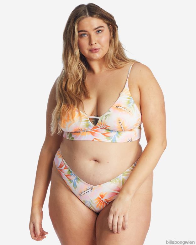 Billabong Wien 00V681657 | Billabong Bikinioberteil mit V-Ausschnitt und „Island Calling“. Salzkristall Frauen