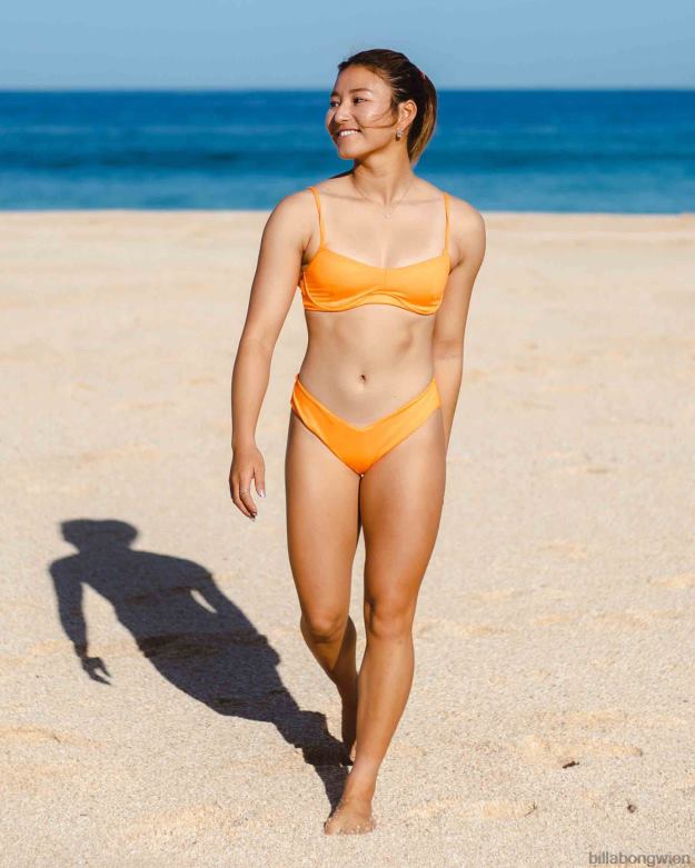 Billabong Wien 00V681670 | Billabong Sol Searcher Kenzley Bügel-Bikinioberteil Orangen-Crush Frauen