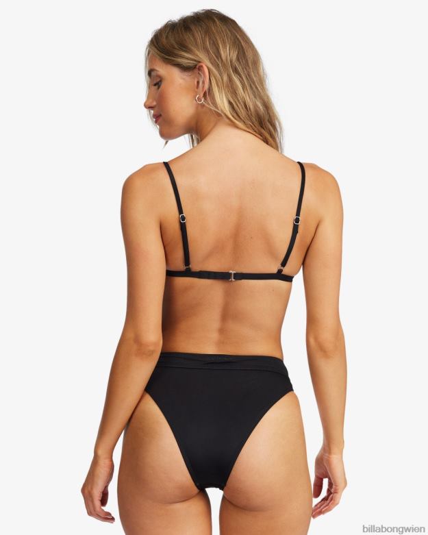 Billabong Wien 00V681685 | Billabong Sol Searcher Ceci Triangel-Bikinioberteil schwarzer Kieselstein Frauen
