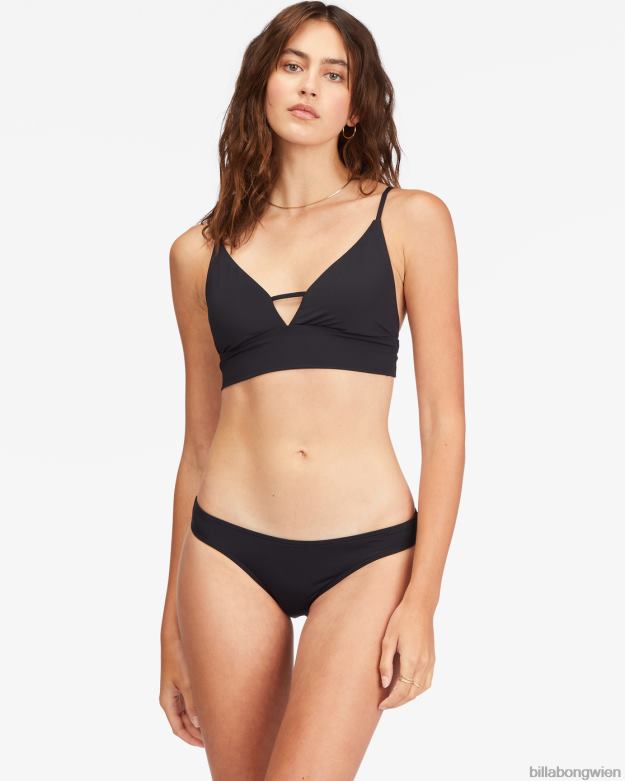 Billabong Wien 00V681686 | Billabong Sol Searcher Cami-Bikinioberteil mit V-Ausschnitt schwarzer Kieselstein Frauen