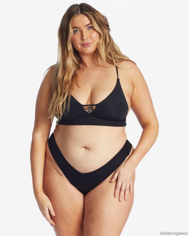 Billabong Wien 00V681686 | Billabong Sol Searcher Cami-Bikinioberteil mit V-Ausschnitt schwarzer Kieselstein Frauen