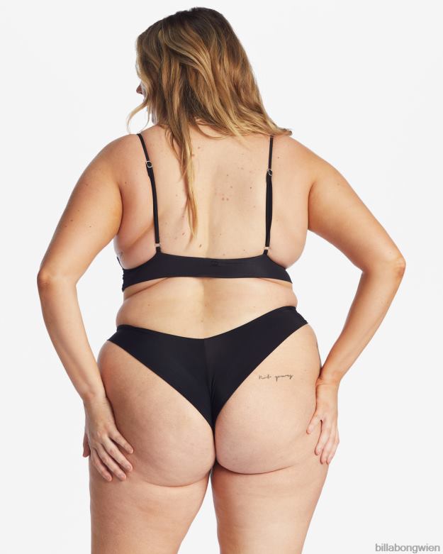 Billabong Wien 00V681686 | Billabong Sol Searcher Cami-Bikinioberteil mit V-Ausschnitt schwarzer Kieselstein Frauen