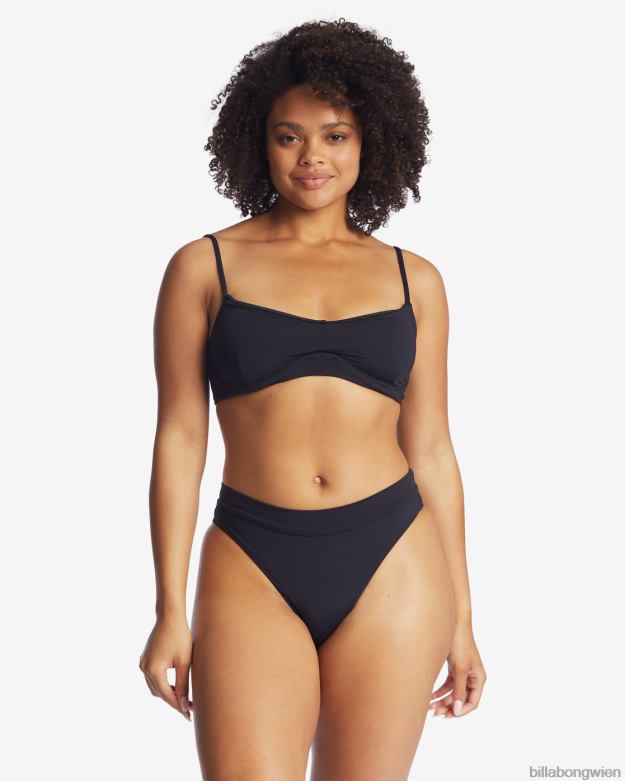 Billabong Wien 00V681689 | Billabong Sol Searcher Kenzley Bügel-Bikinioberteil schwarzer Kieselstein Frauen