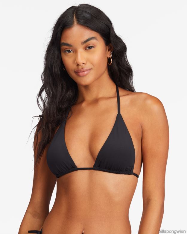 Billabong Wien 00V681690 | Billabong Sol Searcher Mehrweg-Triangel-Bikinioberteil schwarzer Kieselstein Frauen
