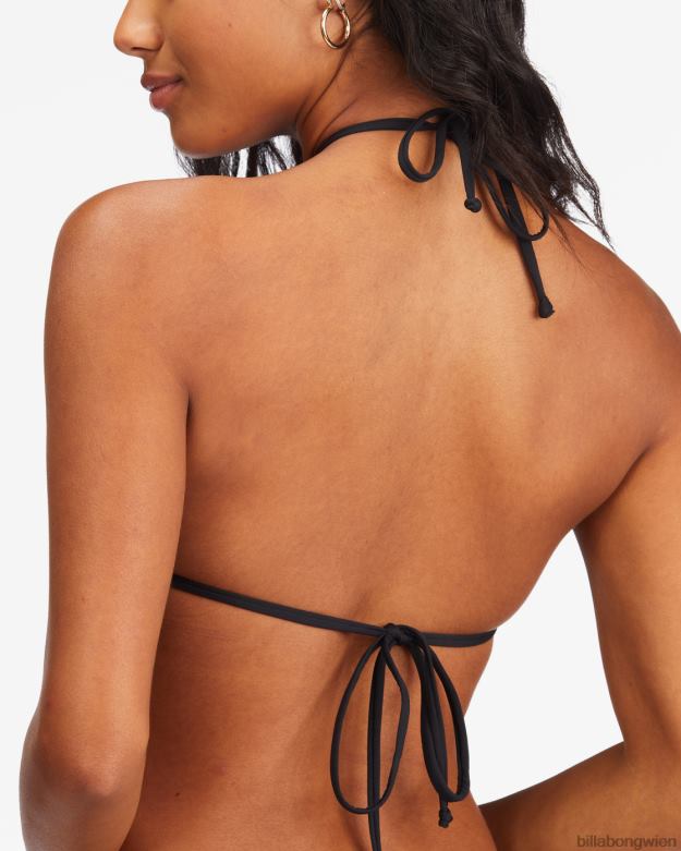 Billabong Wien 00V681690 | Billabong Sol Searcher Mehrweg-Triangel-Bikinioberteil schwarzer Kieselstein Frauen