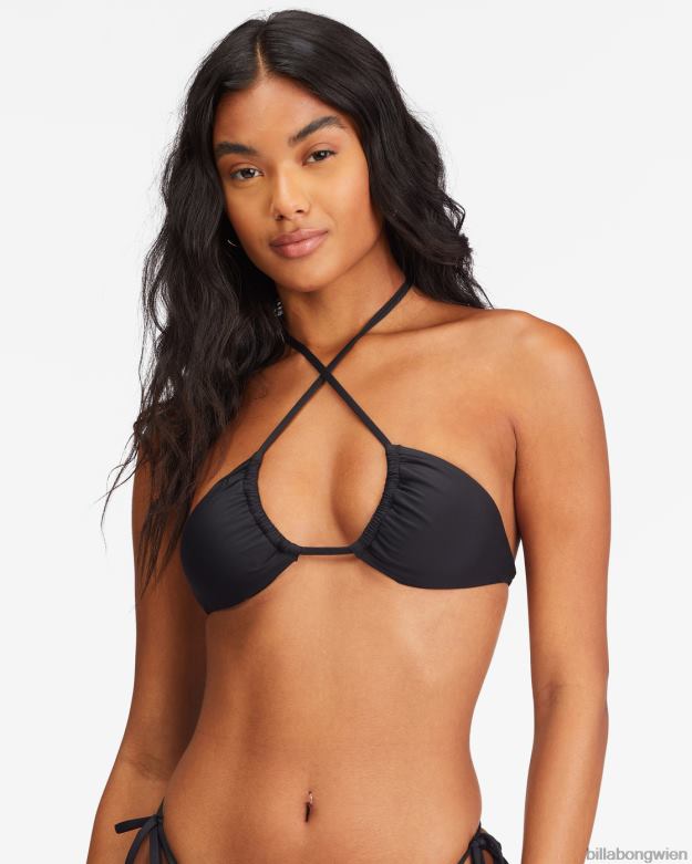 Billabong Wien 00V681690 | Billabong Sol Searcher Mehrweg-Triangel-Bikinioberteil schwarzer Kieselstein Frauen