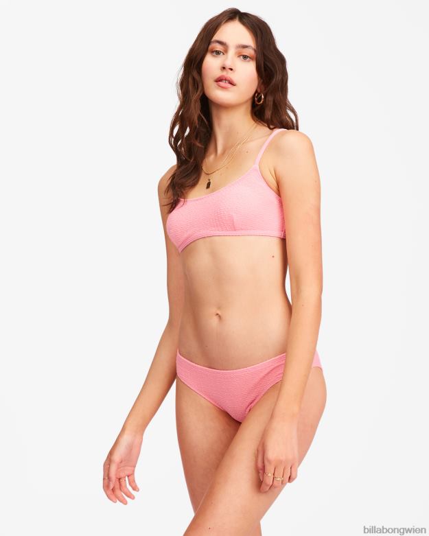 Billabong Wien 00V681741 | Billabong so benommenes Avery Mini-Crop-Bikinioberteil rosa Sonnenuntergang Frauen