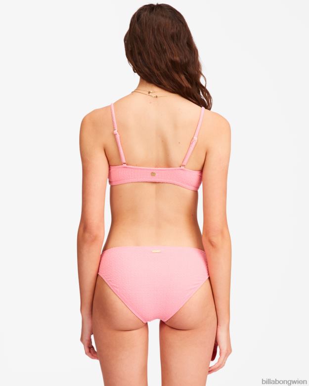 Billabong Wien 00V681741 | Billabong so benommenes Avery Mini-Crop-Bikinioberteil rosa Sonnenuntergang Frauen