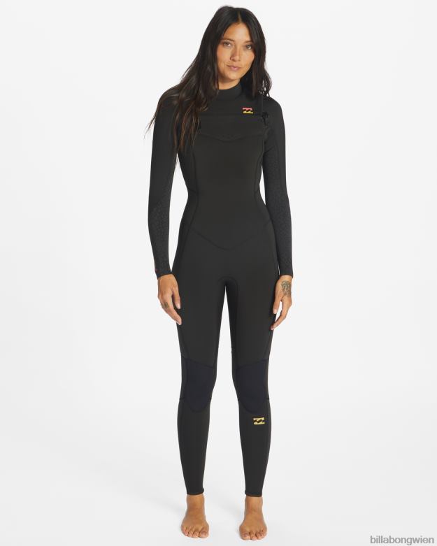 Billabong Wien 00V682565 | Billabong 3/2-Synergy-Neoprenanzug mit Brustreißverschluss wildes Schwarz Frauen