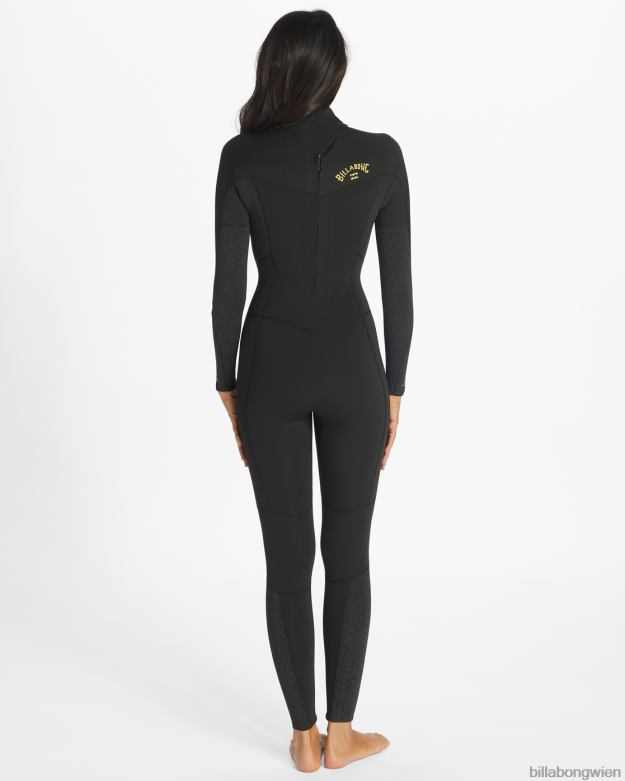 Billabong Wien 00V682568 | Billabong 4/3-Synergy-Neoprenanzug mit Reißverschluss hinten wildes Schwarz Frauen