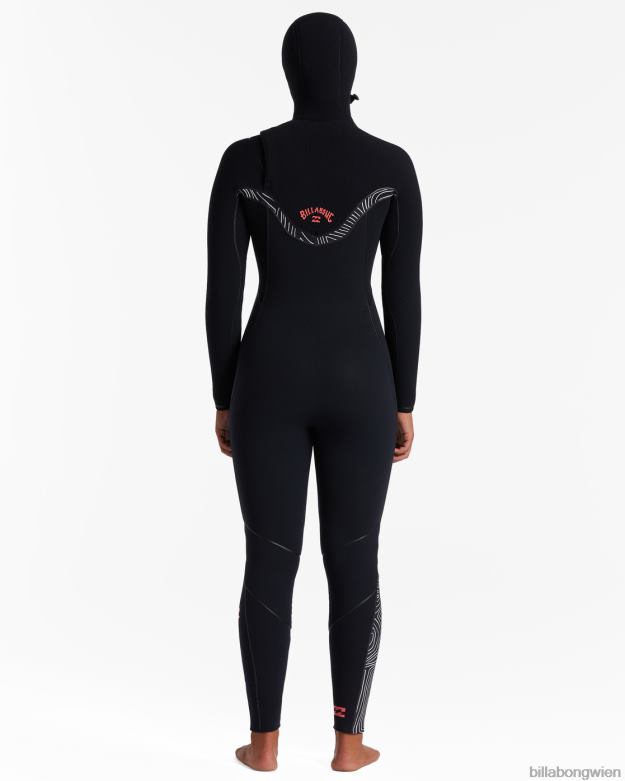 Billabong Wien 00V682569 | Billabong 5/4-Neoprenanzug mit Kapuze und Brustreißverschluss Mitternachtspfade Frauen