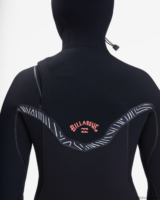 Billabong Wien 00V682569 | Billabong 5/4-Neoprenanzug mit Kapuze und Brustreißverschluss Mitternachtspfade Frauen