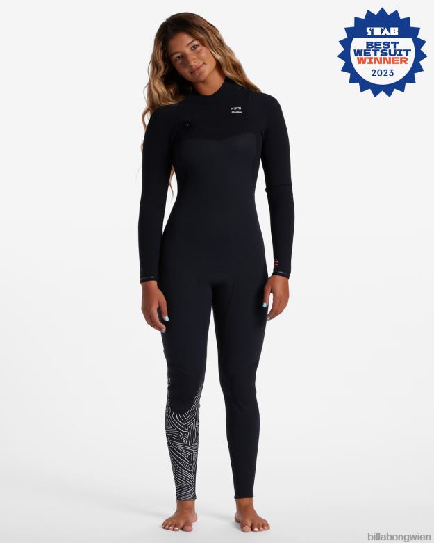 Billabong Wien 00V682571 | Billabong Neoprenanzug mit 3/2-Ofen-Comp-Brustreißverschluss Mitternachtspfade Frauen